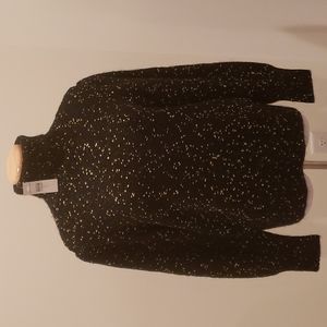 Ann Taylor- Gold spec Turtleneck sweater